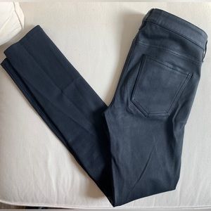 Current / Elliott navy leather leggings